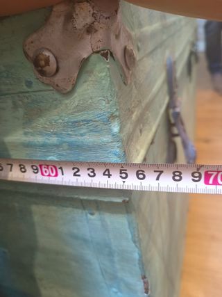 Baúl retro verde esmeralda