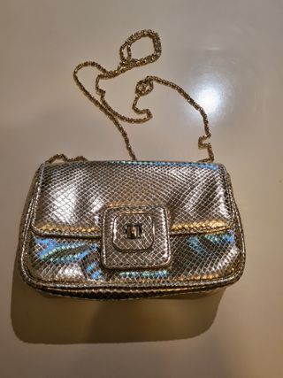 Bolso fiesta dorado