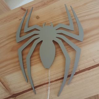 Cartel neon-led inspiracion araña Spiderman Marvel