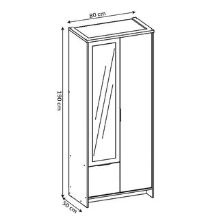 ARMARIO 2 PUERTAS CON ESPEJO