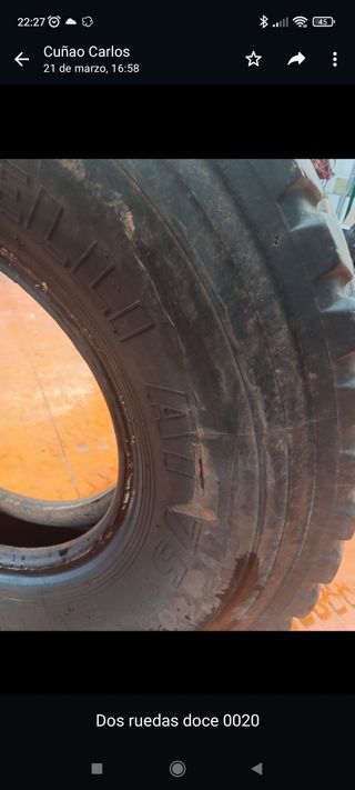 Juego de ruedas unimog 