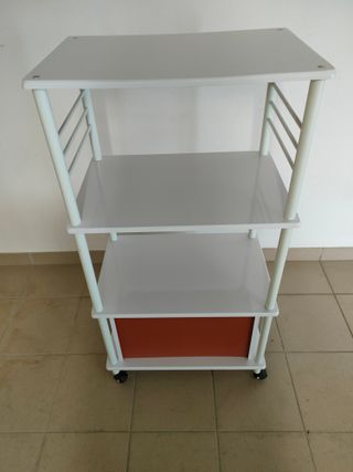 MOBILETTO LACCATO BIANCO 4 RIPIANI