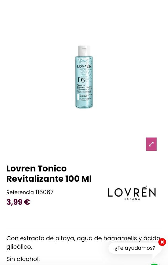 TONICO VISO LOVREN 100ML
