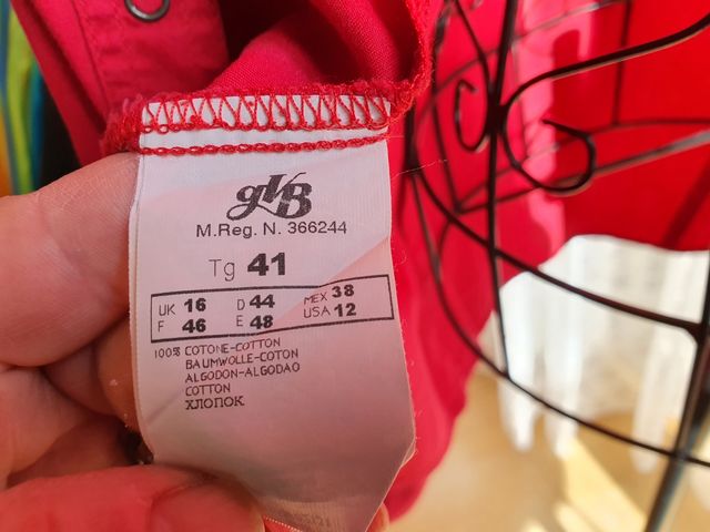 Camicia di cotone/ taglie comode