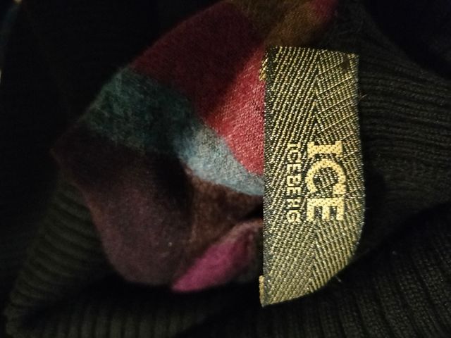 Maglia collo alto sciallato