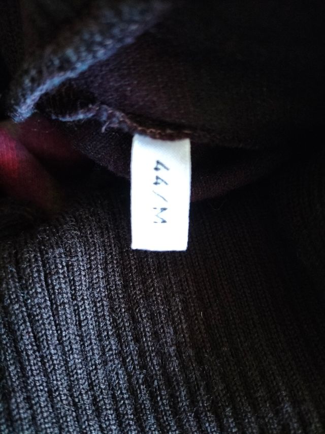 Maglia collo alto sciallato