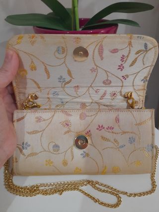 Zapato y bolso fiesta de tela