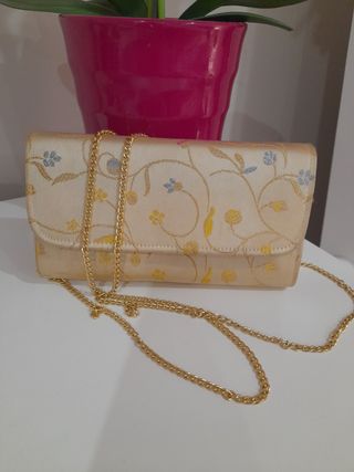 Zapato y bolso fiesta de tela