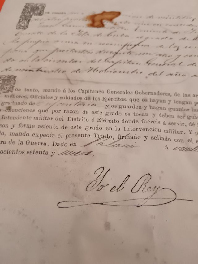 Cartas d Alfonso Xll y Xlll