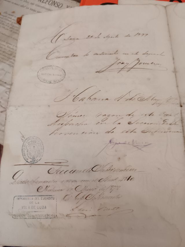 Cartas d Alfonso Xll y Xlll