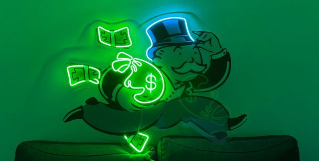 Neón inspiración Monopoly