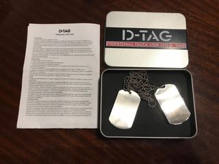 Piastrina militare per incisione