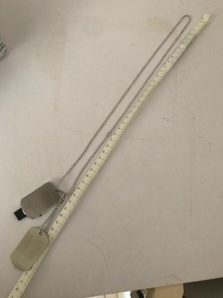 Piastrina militare per incisione