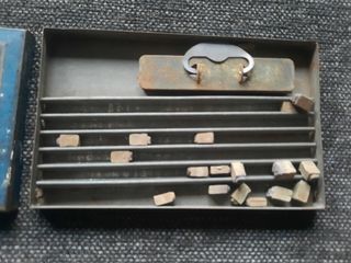 Antigua caja imprenta la mondiale