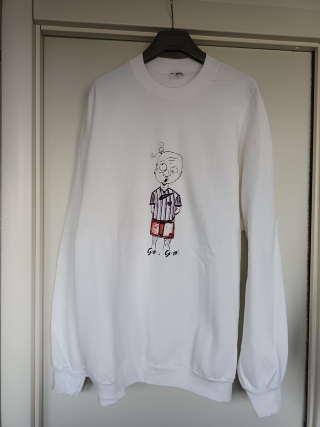 felpe set di 4 bianca con disegno