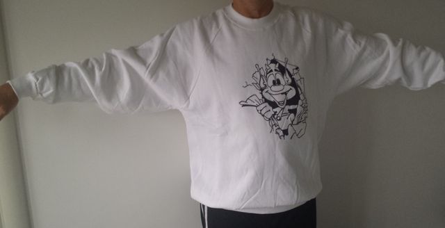 felpe set di 4 bianca con disegno