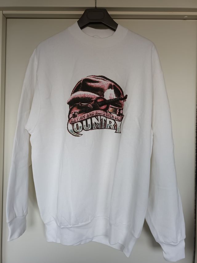 felpe set di 4 bianca con disegno