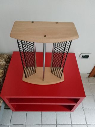 Porta CD il legno e metallo 