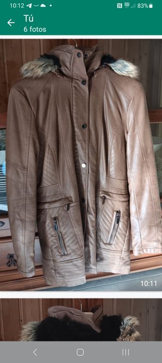 Abrigo mujer marrón