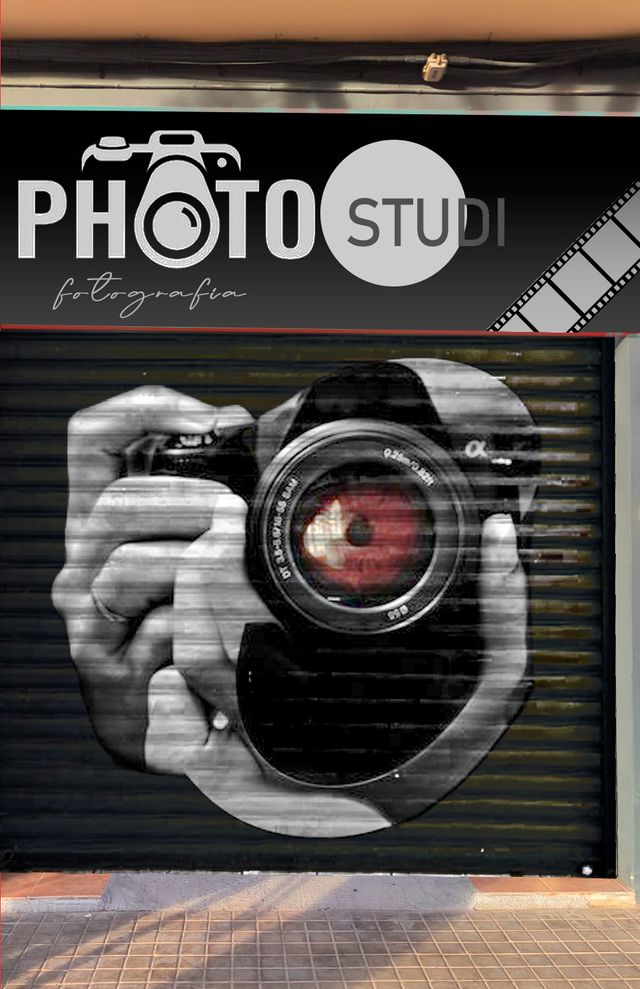 Poster MURAL PINTOR MUROS dibujo a mano en pared