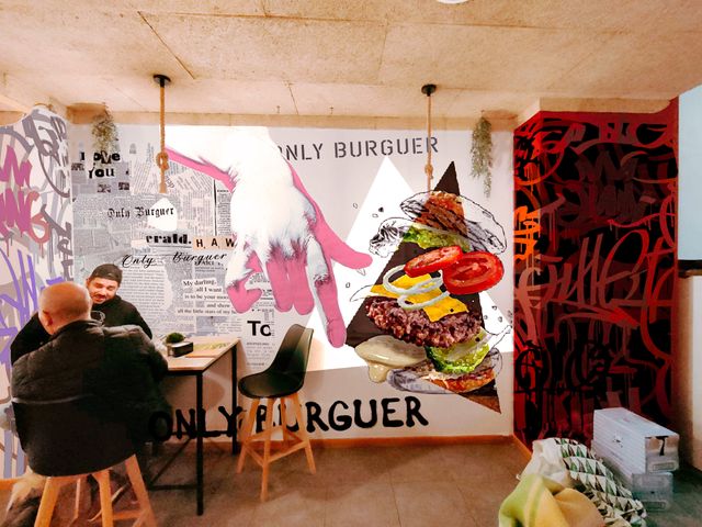 Poster MURAL PINTOR MUROS dibujo a mano en pared