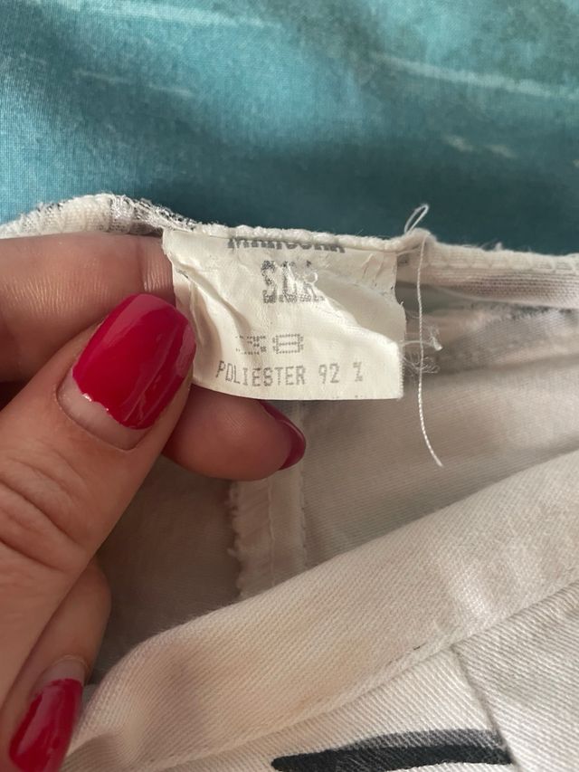 Pantalones campana blancos