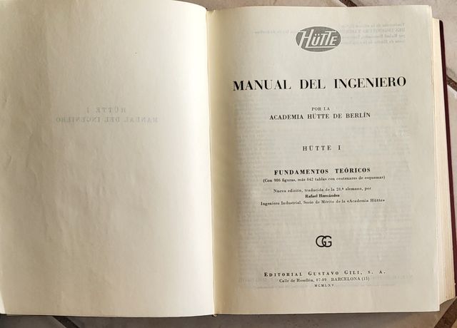 LIBRO: MANUAL DEL INGENIERO I.