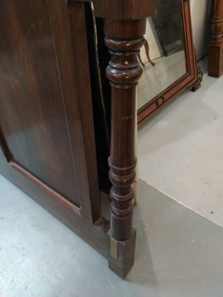 Antiguo cabecero cabezal cama madera tallada