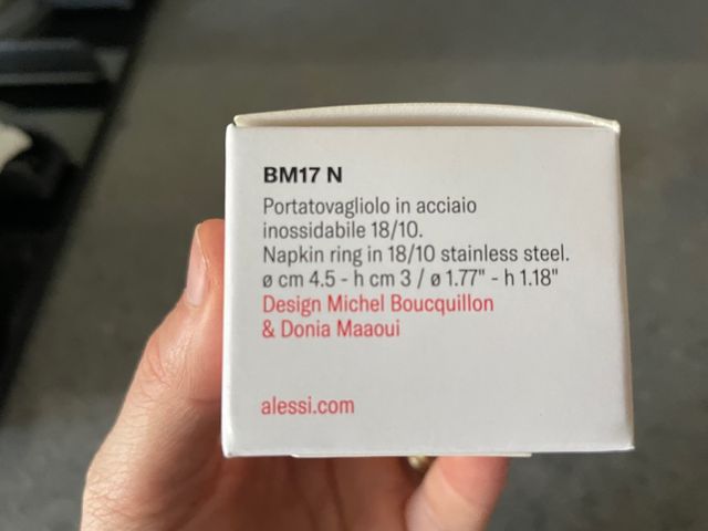 2 Porta tovaglioli in acciaio Alessi