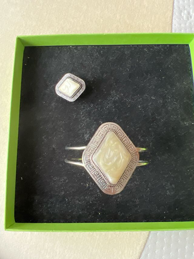 pulsera con nacar blanco central