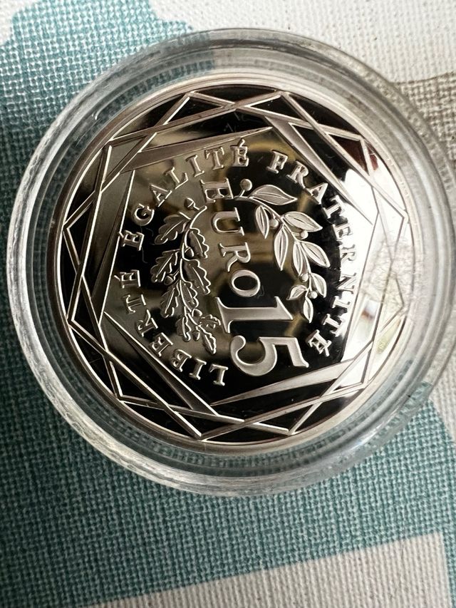 15€ moneda de plata proof 2009 republica francesa