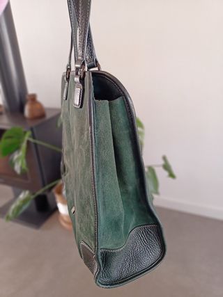 Bolso de ante y piel PG Purificación García