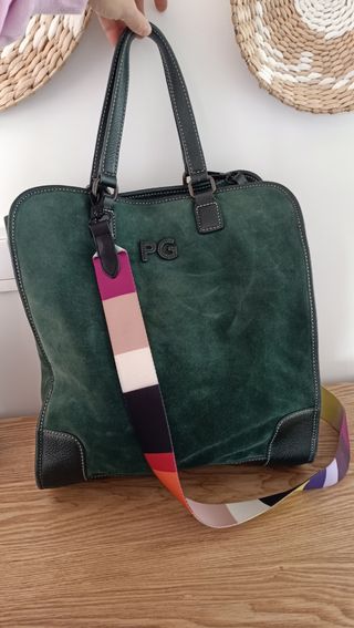 Bolso de ante y piel PG Purificación García