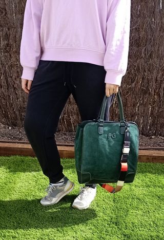 Bolso de ante y piel PG Purificación García