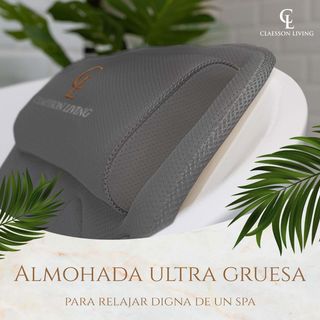 Cojin bañera (125x43cm) - Almohada bañera con apoy