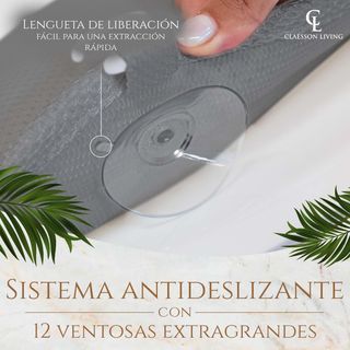 Cojin bañera (125x43cm) - Almohada bañera con apoy