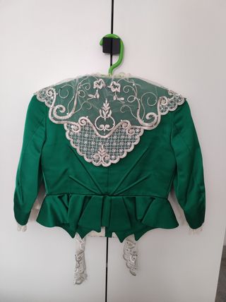 Corpiño fallera verde