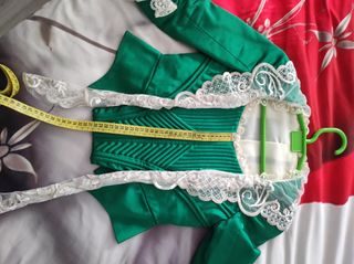Corpiño fallera verde