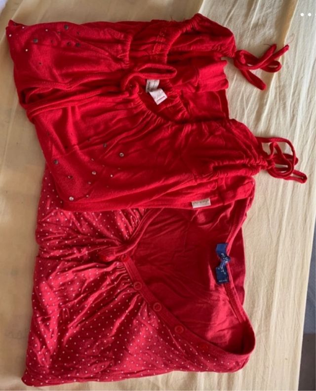 Set magliette rosse donna S