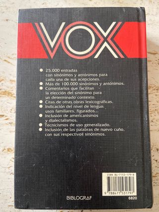 Diccionario sinónimos y antónimos