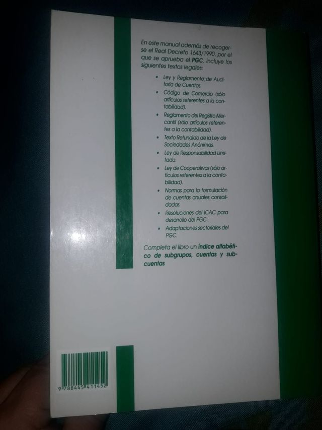 Libro de Plan General de contabilidad. Mercantil 