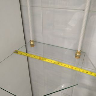 Estanteria de cristal para baño vintage