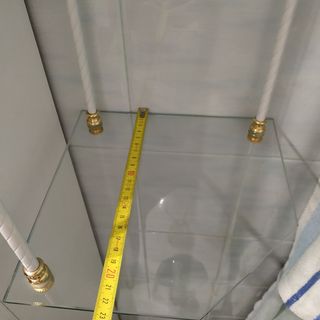 Estanteria de cristal para baño vintage