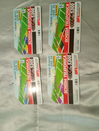 Tessere telefoniche panini telecom