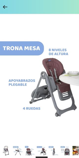 Urge! Trona y hamaca bebé 2 en 1 Chicco