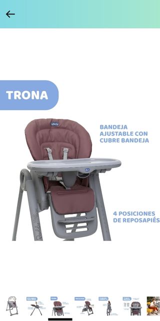 Urge! Trona y hamaca bebé 2 en 1 Chicco