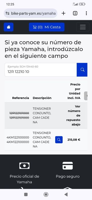 Tensor de cadena Yamaha XJ
