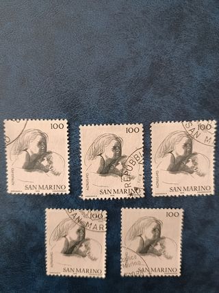 LOTE SELLOS ANTIGUOS DE SAN MARINO