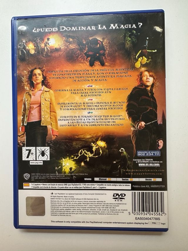 Vídeo juego Harry Potter y el Cáliz PlayStation 2