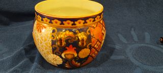 JARRON CHINO VINTAGE  y BOMBONERA